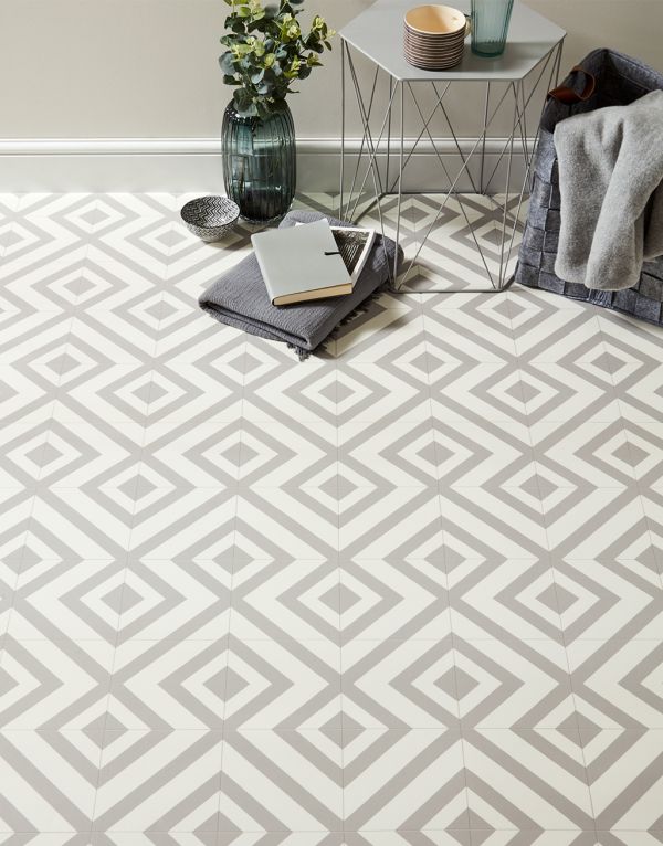 EvoCore Premium Patterned Tile - Diamond Grey