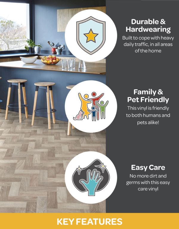 Moderna - Granite Herringbone