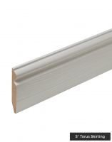 FC56 White Wood - HDF Skirting - 5 inch